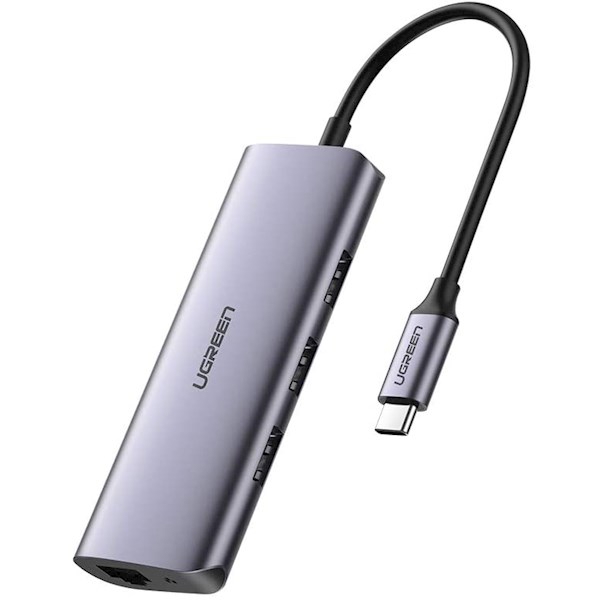UGREEN 60718 USB-C to 3 x USB 3.0+RJ45+Micro USB Multifunction
