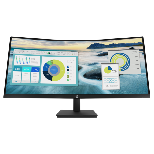 HP P34hc G4 Curved Monitor 21Y56AA Black