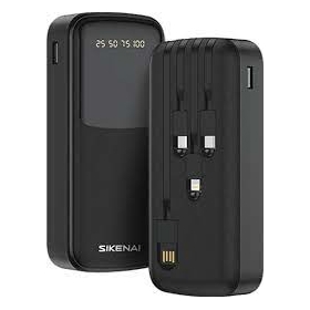 დამტენი მოწყობილობა Sikenai DX-3 20000mah Power Bank - ( With Cables )