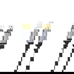 HDMI-კაბელი C138W,UNITEK 2M HDMI2.1 Male to Male Cable (8K 60Hz), Space Grey + Black