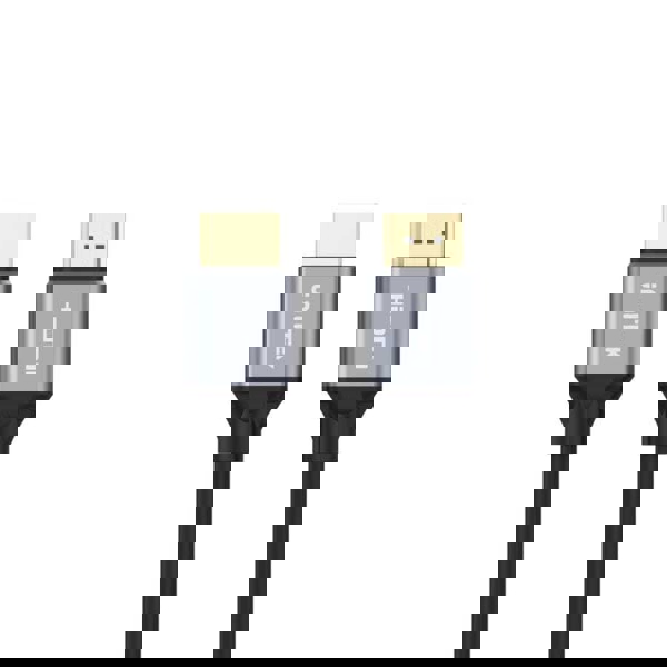 HDMI-კაბელი C138W,UNITEK 2M HDMI2.1 Male to Male Cable (8K 60Hz), Space Grey + Black