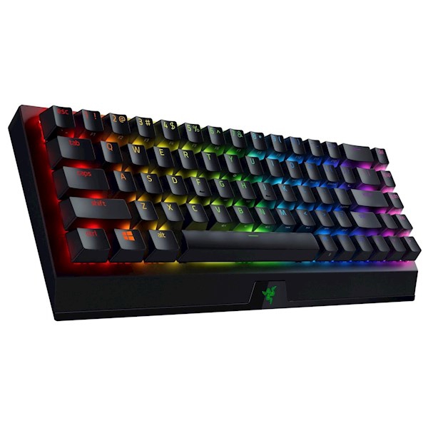 Razer Keyboard BlackWidow V3 Mini HyperSpeed RGB 68key Green Switch USB/WL/BT RU Black