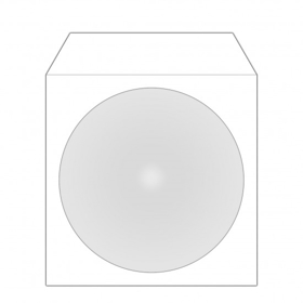 კონვერტი დისკის Paper sleeves for 1 disc, white BOX62 MediaRange 4260057125835