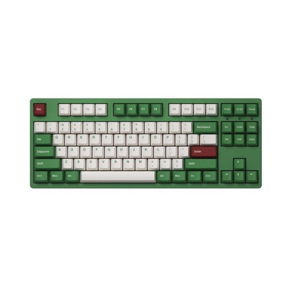 Akko Keyboard  3087 Matcha Red Bean Cherry MX Red, RU, Green