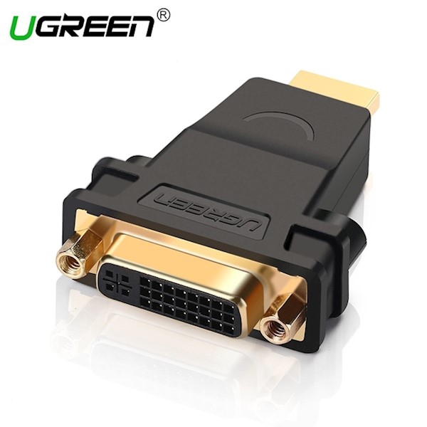 ადაპტერი UGREEN 20123 HDMI Male to DVI (24+5) Female Adapter (Black)