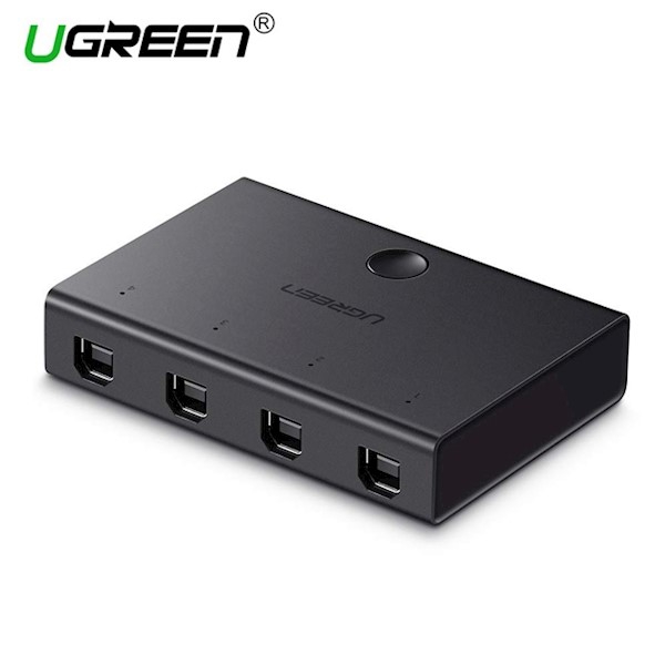 USB გამანაწილებელი UGREEN USB 2.0 Sharing Switch 4x1 (Black) 30346