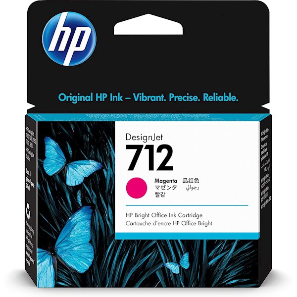 3ED68A HP 712 29ml Magenta Ink Cartridge