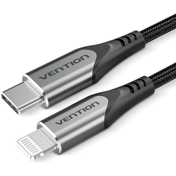 VENTION TACHF USB 2.0 C to Lightning Cable 1M Gray Aluminum Alloy Type