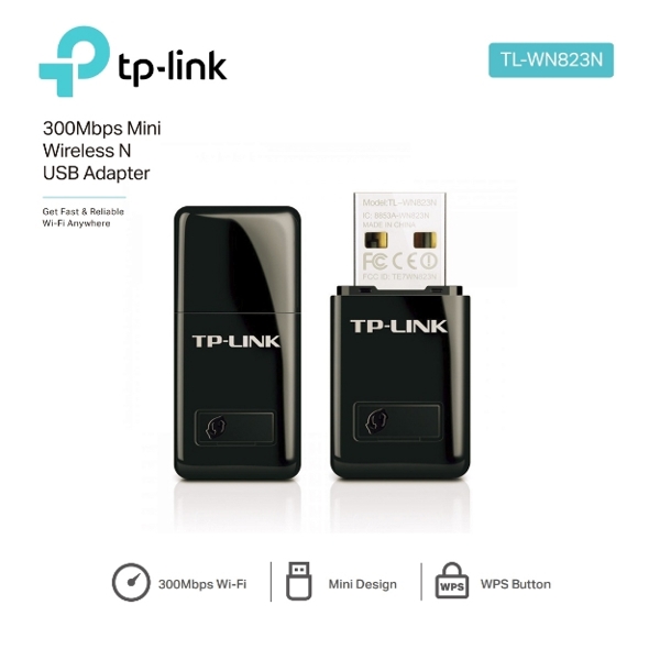 უკაბელო ქსელის ადაპტერი TP-Link WN823N 300M USB(TL-WN823N)