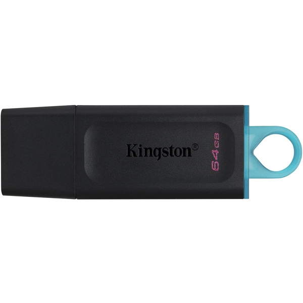 ფლეშ მეხსიერება USB Flash Drive/ 64GB/ kingston DTX 64GB USB3.2 Gen 1 DataTraveler Exodia (Black + Teal)