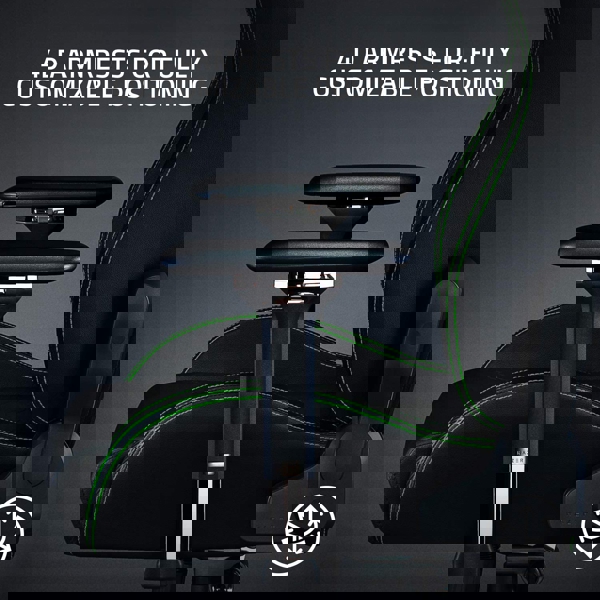 Razer Iskur Black Edition - Gaming Chair With Built In Lumbar Support