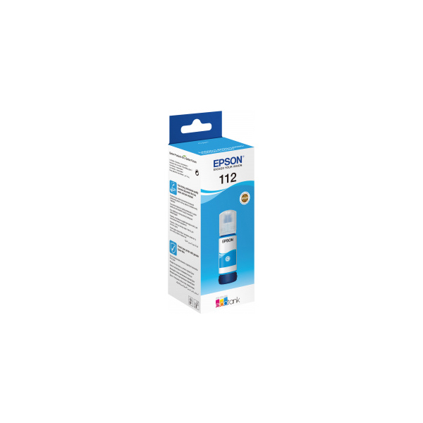 Epson კარტრიჯის მელანი, C13T06C24A,  EcoTank 112 I/C (C) L65**/L15***  Cyan Bottle