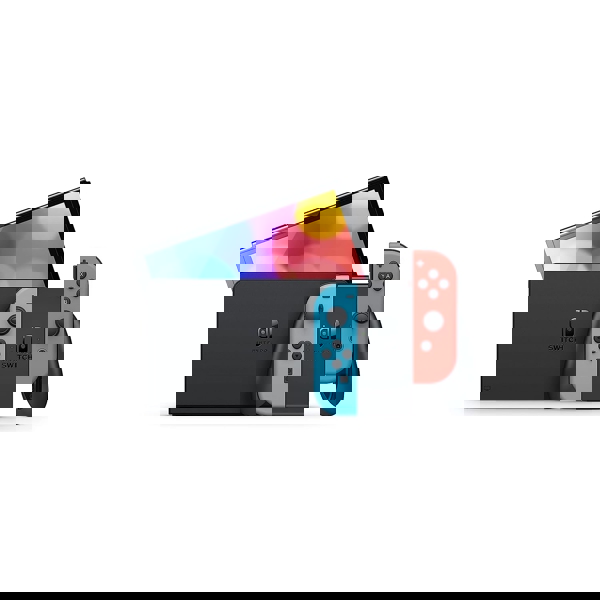 Nintendo Switch Console with OLED  Neon Red & Blue   \Switch