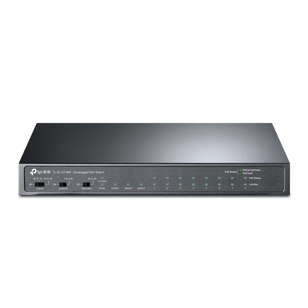 ქსელის გამანაწილებელი TL-SL1311MP, TP-Link, 8-Port 10/100Mbps + 3-Port Gigabit Desktop Switch with 8-Port PoE+