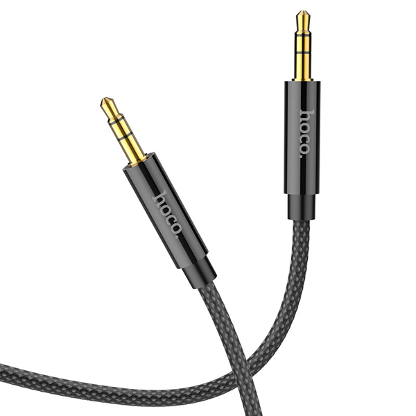 HOCO UPA19 AUX audio cable(L=1M) Black