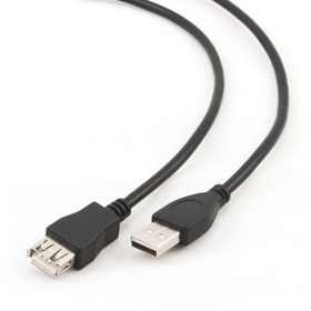 Gembird CCP-USB2-AMAF-10 USB 2.0 A-plug A-socket 10ft cable