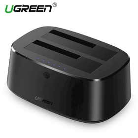 მყარი დისკის წამკითხველი UGREEN 50857 CM198 USB 3.0 to SATA Dual-Bay Hard Drive Docking Station 50857