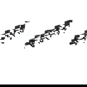 1U 19" სადენების გამანაწილებელი ჰორიზონტალური პანელი