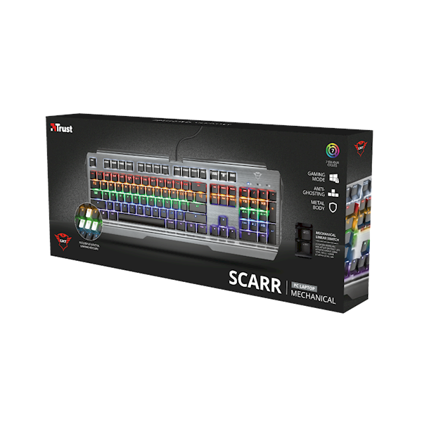 23723 TRUST GXT877 SCARR MECHANICAL KEYBOARD RU