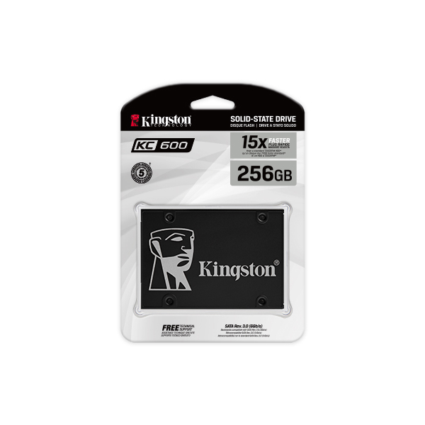 მყარი დისკი Kingston 256 GB SSD 2.5 KC600 SATA3