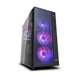 კომპიუტერის ყუთი  MATREXX 55 MESH ADD-RGB 4F,  DEEPCOOL  ATX Mid-Tower Case 140mm×3/120mm×3, A-RGB fan