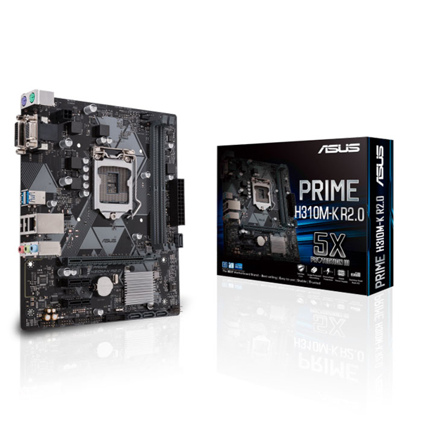 ASUS PRIME_H310M-K_R2.0 s1151 H310 2xDDR4 DVI-VGA mATX