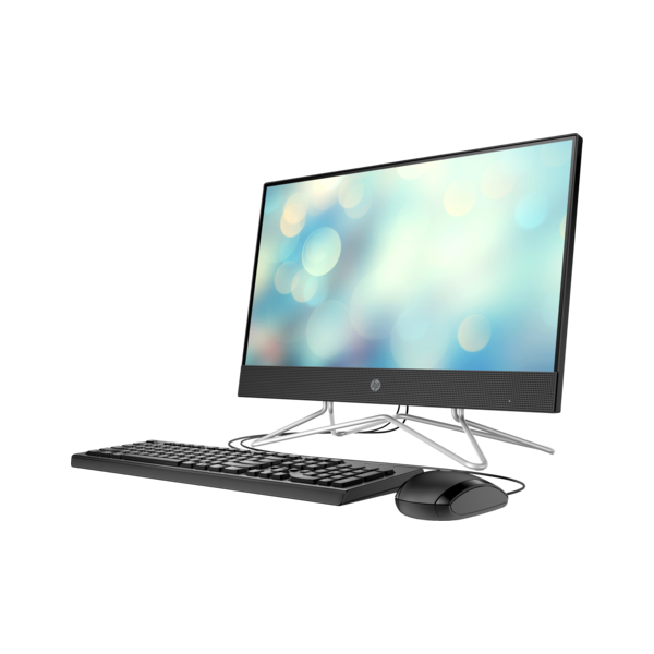 HP All-in-One PC | Athlon 3050U | 8GB | 256 GB | UMA | 21.5 FHD | No ODD | FreeDos | Jet Black | 1yr