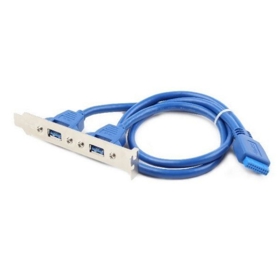 კაბელი: Gembird CC-USB3-RECEPTACLE Dual USB 3.0 receptacle on bracket