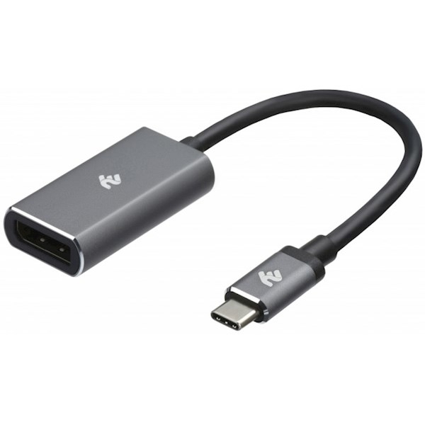 2E Adapter USB-C - DisplayPort, Aluminum casing, 0.2m