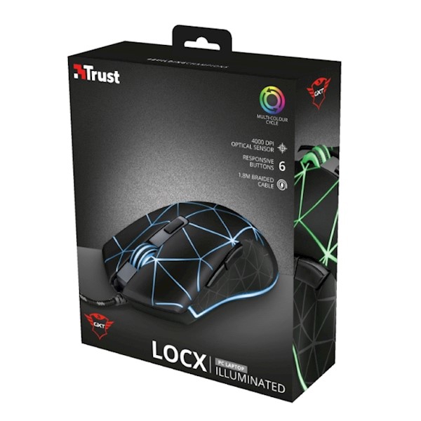 22988 TRUST GXT 133 Locx Gaming Mouse