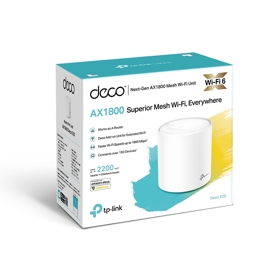 Deco X20(1-pack) , TP-LINK,  AX1800Whole-Home Mesh Wi-Fi  system