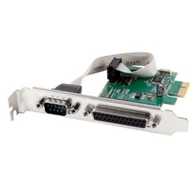 ადაპტერი: Gembird PEX-COMLPT-01 COM serial port + LPT port PCI-Express add-on card