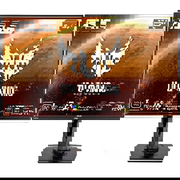 მონიტორი ASUS VG279QM TUF Gaming Monitor 90LM05H0-B01370 LCD 27", 1920 x 1080 Full HD, Fast IPS, Overclockable 280Hz DisplayHDR™ 400, Black