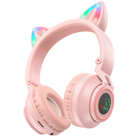 BOROFONE BO18 Cat ear BT headphonespink