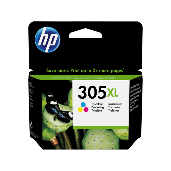 3YM63AE HP 305XL Tri-color Original Ink Crtg