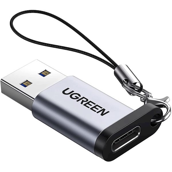 USB ადაპტერი UGREEN US276 (50533) USB3.0 to USB-C Adapter, Gray