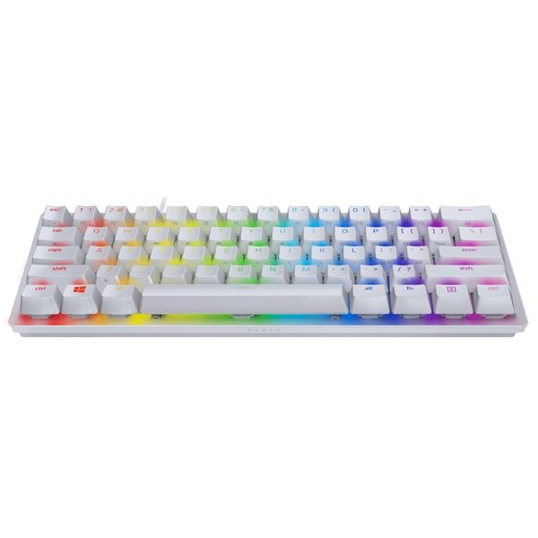 Razer Gaming Keyboard Huntsman Mini Mercury Ed. Red Switch USB RU RGB, White