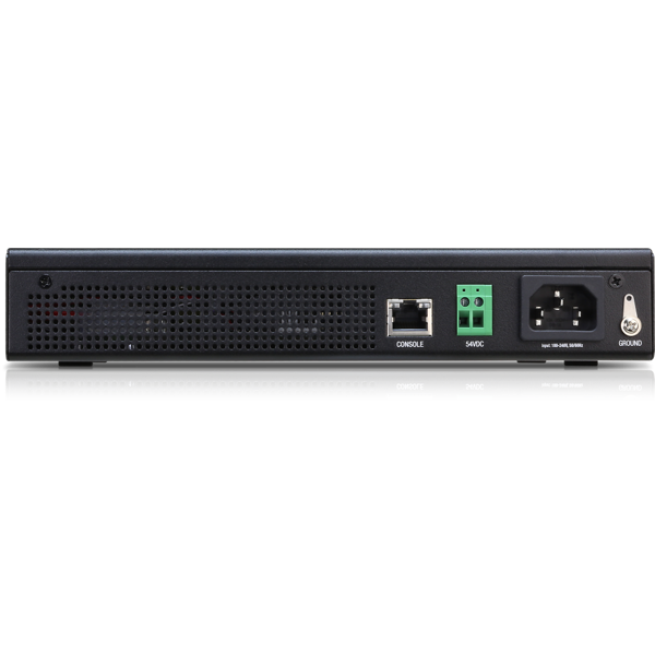 8 პორტიანი PoE+ სვიჩი, at/af,24ვ 150 ვატი