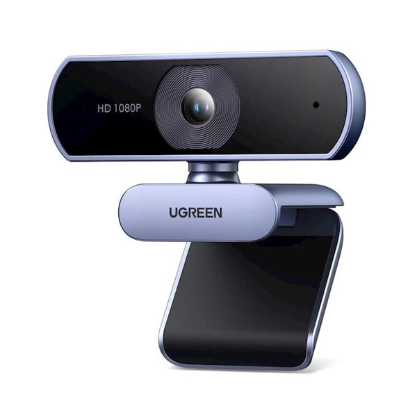 ვებკამერა UGREEN 15728, 2Mp, FHD, Built-in Microphone, Webcam, Gray/Black