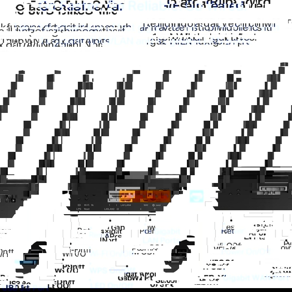 Network Active/ Router/ TP-Link/ TP-Link Archer AXE75 AXE5400 Tri-Band Gigabit Wi-Fi 6E Router