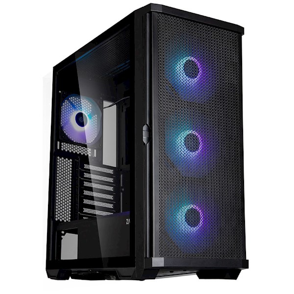 Zalman Computer case Z10 Plus, without PSU, 2xUSB3.0, 1xUSB Type-C, 3x140mm ARGB fans, 1x120mm ARGB fans, TG Side Panel, EATX, Black