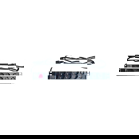 PDU 6ways German plug and 2 ways C13 plug, with switch, C14 plug