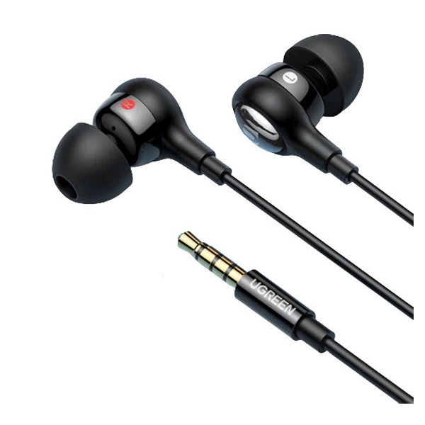 ყურსასმენი UGREEN EP103 (30637), In-Ear Headphones, Wired, 3.5mm, Black
