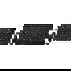 კლავიატურა SlimStar 8230, Genius Black Wireless BT keyboard and mouse combo-Dual mode with Bluetooth and 2.4Ghz