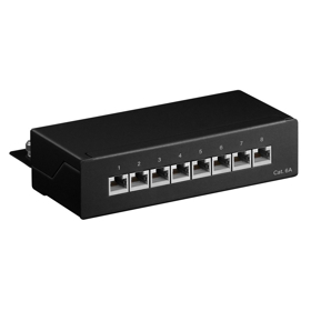 KD-PP28-STP-C6-8P, Kingda, Mini  STP CAT6 patch panel,8 ports