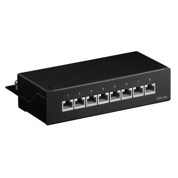 KD-PP28-STP-C6-8P, Kingda, Mini  STP CAT6 patch panel,8 ports