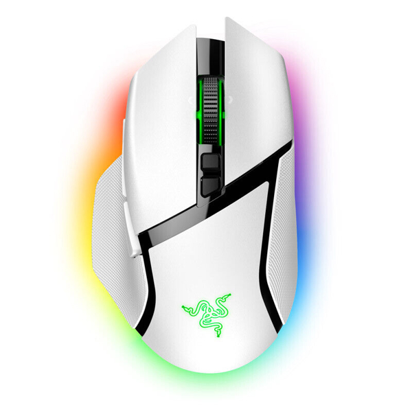 Razer Basilisk V3 Pro, RGB, USB-A/WL/BT, White