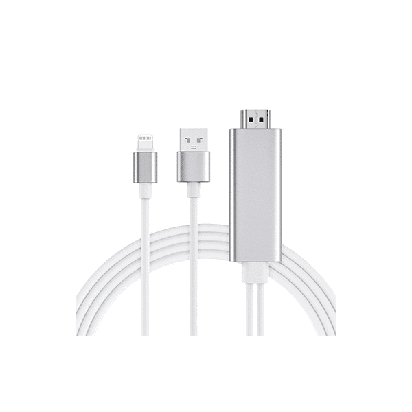 Choetech LH0020 USB Video Cable Lightning to HDMI Adapter 1.8m White