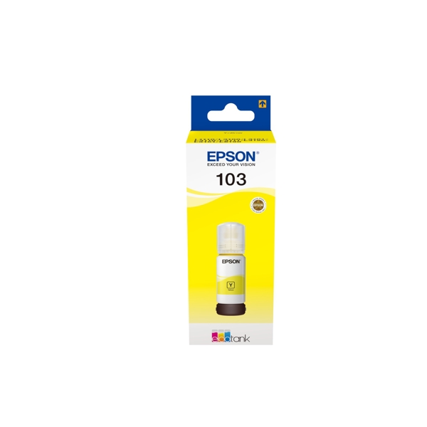 Epson 103 - C13T00S44A Yellow Ink For L3100, L3110, L3150, 65ml