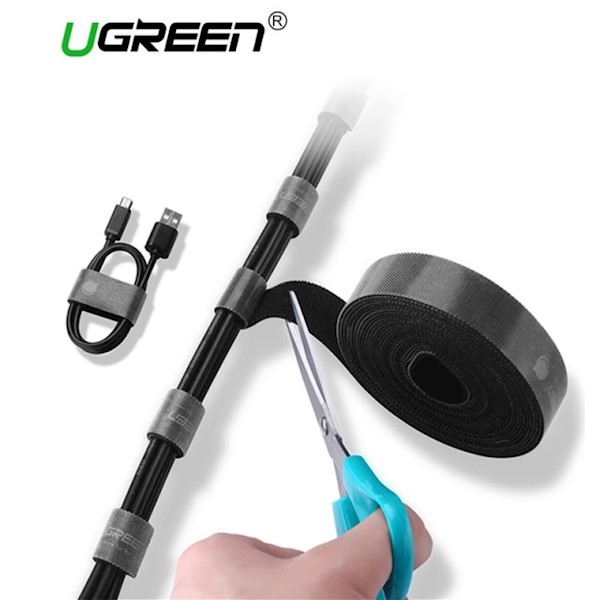 კაბელების მენეჯერი UGREEN LP124 Cable Organizer 5m (Black)